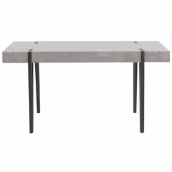 Dining Table ADENA Grey Concrete Effect 150 cm 90 cm
