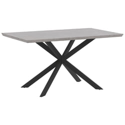 Dining Table SPECTRA Grey Concrete Effect 140 cm 80 cm
