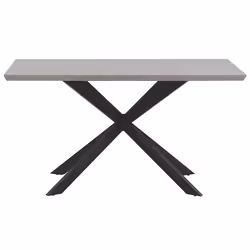 Dining Table SPECTRA Grey Concrete Effect 140 cm 80 cm