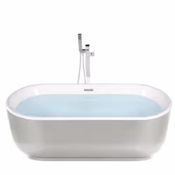 Freestanding Bathtub PINEL 1700 x 800 mm Silver