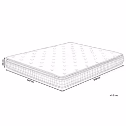Memory Foam Mattress CHARM Medium 140 x 200 cm (EU Double)