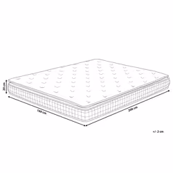 Memory Foam Mattress CHARM Medium 160 x 200 cm (EU King Size)