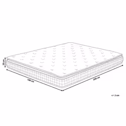 Memory Foam Mattress CHARM Medium 180 x 200 cm (Super King Size)