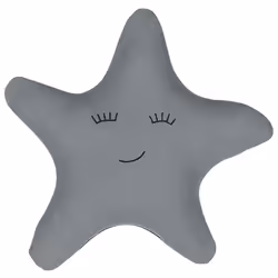 Cotton Kids Cushion Star 40 x 40 cm Grey BHOPAL