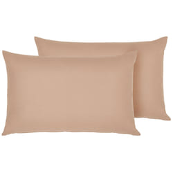 Set of 2 Outdoor Cushions ALMYROS Solid 50 x 70 cm Sand Beige