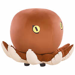 Animal Stool OCTOPUS Velvet Golden Brown