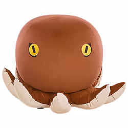 Animal Stool OCTOPUS Velvet Golden Brown