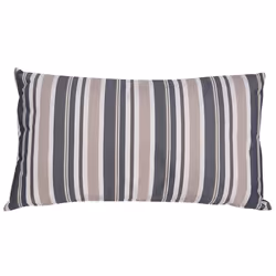 Set of 2 Outdoor Cushions KASTOS Striped 40 x 70 cm Taupe