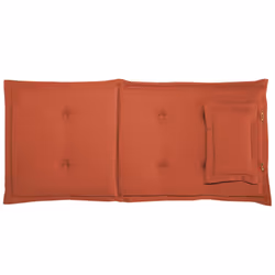 Set of 2 Outdoor Seat/Back Cushions Red TOSCANA/JAVA
