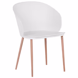Set of 2 Dining Chairs BLAYKEE White - Additional view 4