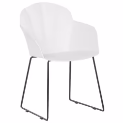 Set of 2 Dining Chairs SYLVA White