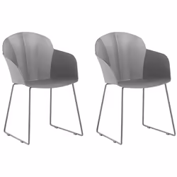 Set of 2 Dining Chairs SYLVA Black