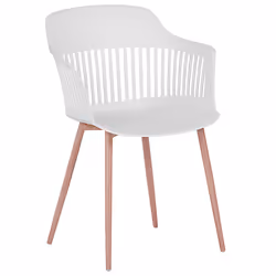 Set of 2 Dining Chairs BERECA White