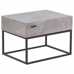 1 Drawer Bedside Table CAIRO Light Grey