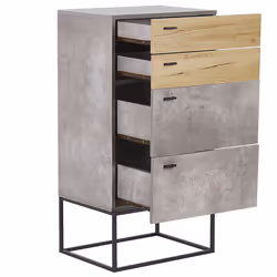 4 Drawer Chest ACRA Grey Concrete Effect - Additional view 4