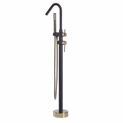 Freestanding Bathtub Faucet VICTORIA Black/ Gold