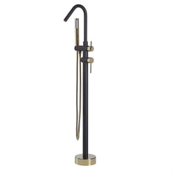 Freestanding Bathtub Faucet VICTORIA Black/ Gold