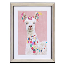 Framed Wall Print BALALA Animal Motif 30 x 40 cm Pink