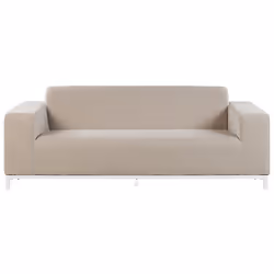 Garden Lounge Set with Table 5 Seater ROVIGO Beige