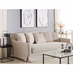 3 Seater Sofa Cover GILJA Beige