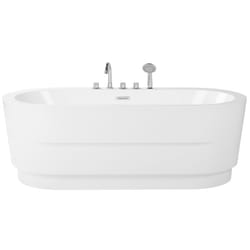 Freestanding Bathtub EMPRESA with Fixtures 1700 x 800 mm White