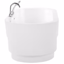 Freestanding Bathtub EMPRESA with Fixtures 1700 x 800 mm White