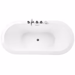 Freestanding Bathtub EMPRESA with Fixtures 1700 x 800 mm White - Additional view 4