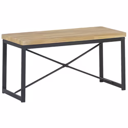 Dining Set FLIXTON Light Brown 4 Seater - Additional view 5