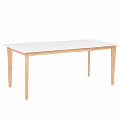 Extending Dining Table SOLA White 140/180 cm 90 cm