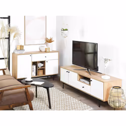 TV Stand ITACA Brown/ White