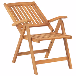 Set of 6 Garden Chairs with Cushions JAVA Acacia Wood Dark Red
