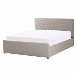 Ottoman Bed Faux Leather ROCHEFORT 140 x 200 cm (EU Double) Taupe - Additional view 4