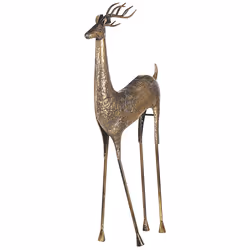 Decorative Statue Reindeer Gold PELLO