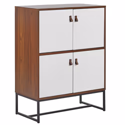 Cabinet NUEVA Dark Brown/ White