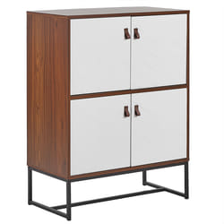 Cabinet NUEVA Dark Brown/ White