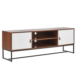 TV Stand NUEVA Dark Brown/ White