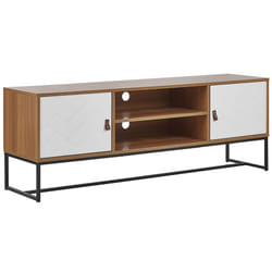 TV Stand NUEVA Light Brown/ White