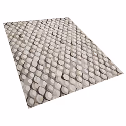 Cowhide Area Rug 140 x 200 cm Brown and Beige KIRCA