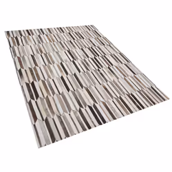 Cowhide Area Rug 140 x 200 cm Brown and Beige KULALAR