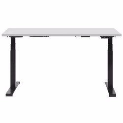 Electric Adjustable Standing Desk 130 x 72 cm Grey and Black DESTIN II