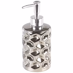 5-Piece Bathroom Accessories Set TIRUA Ceramic Silver - Additional view 4