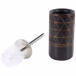 5-Piece Bathroom Accessories Set LANCO Ceramic Black