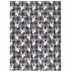 Blanket 150 x 200 cm Grey and White SHOREN