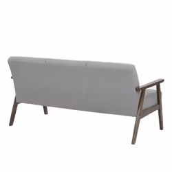 Sofa ASNES Fabric Grey 3 Seater