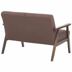 Sofa ASNES Fabric Brown 2 Seater - Additional view 4