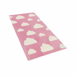 Kids Rug Cloud Print 60 x 90 cm Pink GWALIJAR