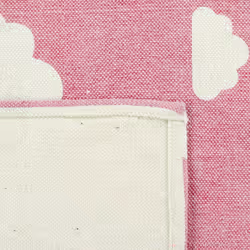 Kids Rug Cloud Print 60 x 90 cm Pink GWALIJAR