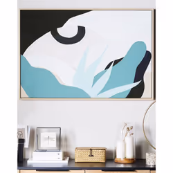 Canvas FORNEA Abstract Motif 63 x 99 cm Multicolour
