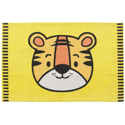 Kids Rug Tiger Print 60 x 90 cm Yellow RANCHI