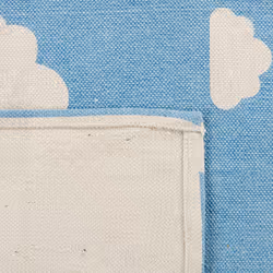 Kids Rug Cloud Print 60 x 90 cm Blue GWALIJAR